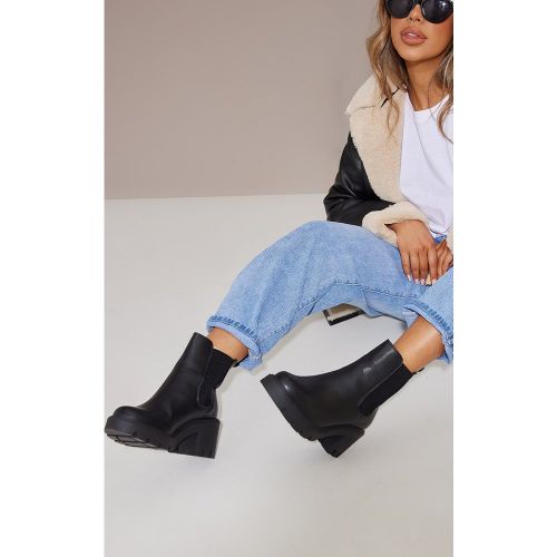 Bottines chelsea chunky en similicuir pointure large - PrettyLittleThing - Modalova
