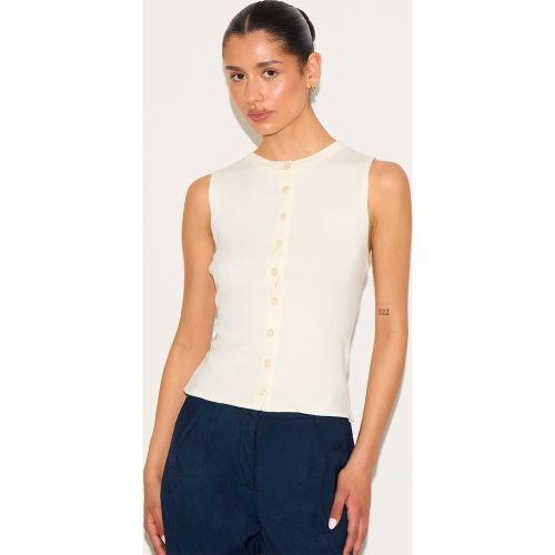 Tall Top sans manches à boutons - PrettyLittleThing - Modalova