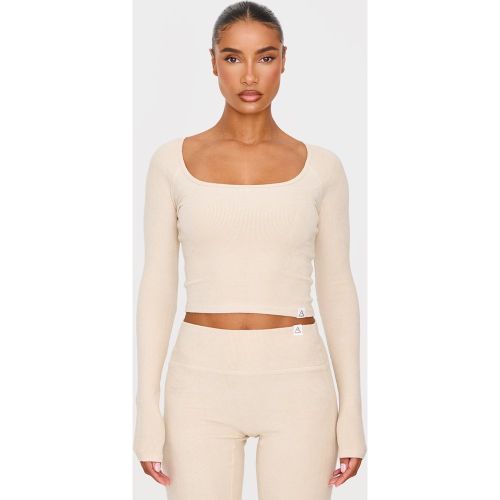 PLT TRAIL Top côtelé brossé à col carré et doublure | Taille 2XL - PrettyLittleThing - Modalova