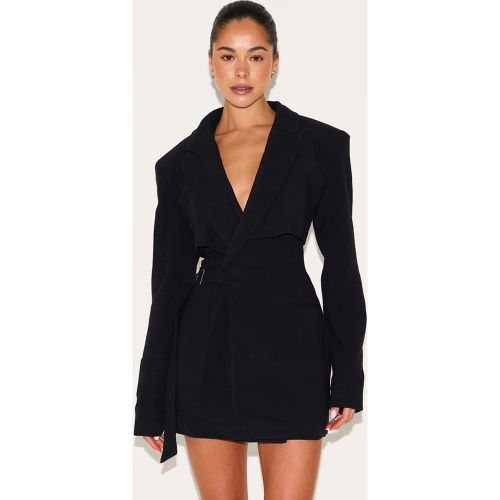 PLT Label Robe blazer bouclée sur le côté - PrettyLittleThing - Modalova