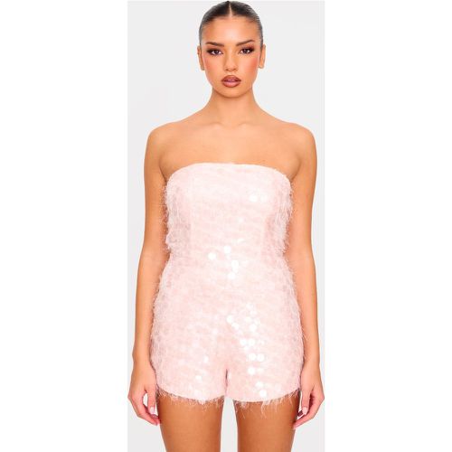 Combishort bustier à sequins ronds - PrettyLittleThing - Modalova