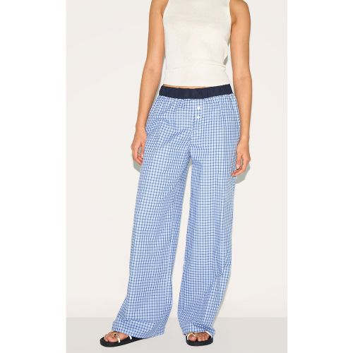 Pantalon large à carreaux et détail boxer contrastant - PrettyLittleThing - Modalova