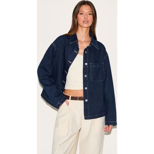 Chemise en jean à manches longues - PrettyLittleThing - Modalova