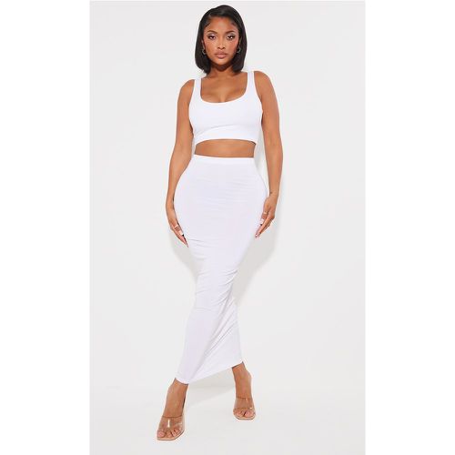 Shape Jupe longue moulante blanche - PrettyLittleThing - Modalova