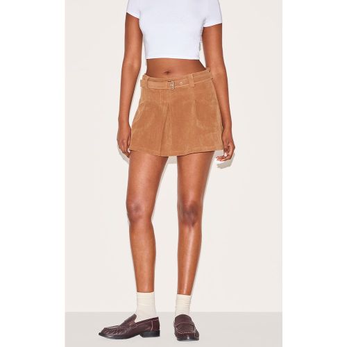 Mini-jupe en suédine plissée - PrettyLittleThing - Modalova