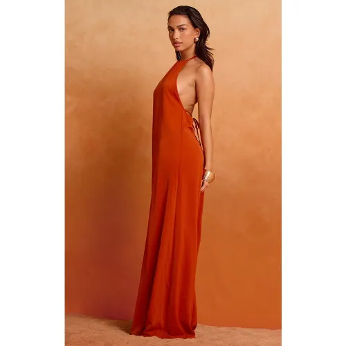 Combinaison très large fluide tissée à dos nu - PrettyLittleThing - Modalova