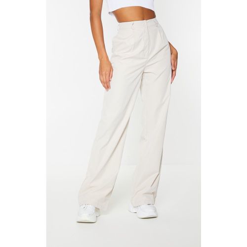 Pantalon droit en peau de pêche - PrettyLittleThing - Modalova