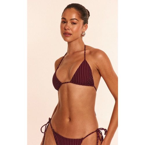 Haut de maillot de bain triangle à fines rayures - PrettyLittleThing - Modalova