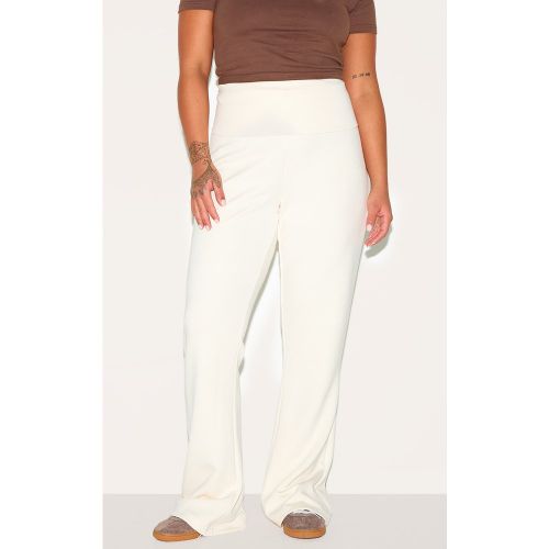Plus Flare de yoga doux deluxe à détail replié - PrettyLittleThing - Modalova