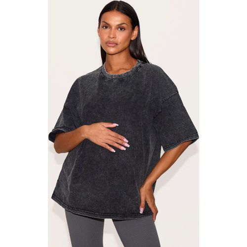 Maternité T-shirt de grossesse oversize délavé acidulé - PrettyLittleThing - Modalova