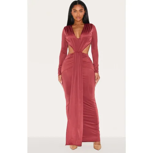 Shape Robe longue à décolleté plongeant et dos ouvert - PrettyLittleThing - Modalova