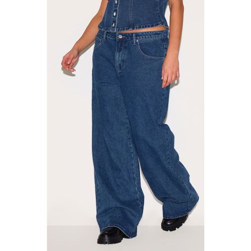 Plus Jean droit indigo, Indigo - PrettyLittleThing - Modalova