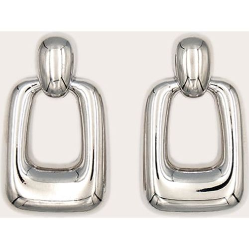 Boucles d'oreilles XXL épaisses rectangulaires à découpe - PrettyLittleThing - Modalova