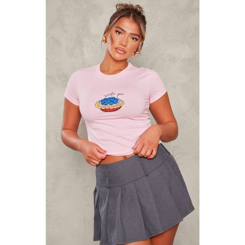 T-shirt ajusté à manches courtes et imprimé Sweetie Pie - PrettyLittleThing - Modalova