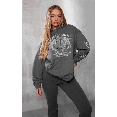 Hoodie oversize à slogan Worldwide - PrettyLittleThing - Modalova