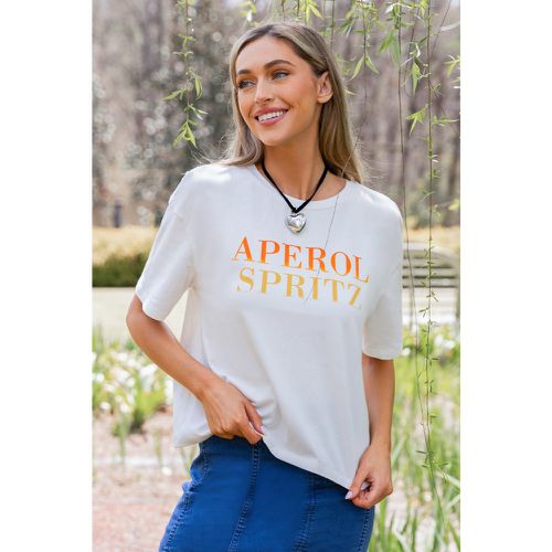 T-shirt à manches courtes imprimé Aperol Spritz - CUPSHE - Modalova