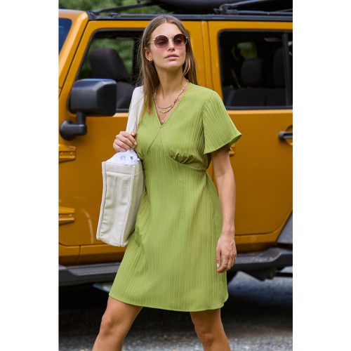 Robe à manches évasées vert lime - CUPSHE - Modalova