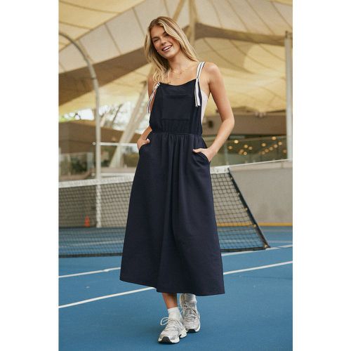 Robe midi sans manches avec col carré en jersey - CUPSHE - Modalova