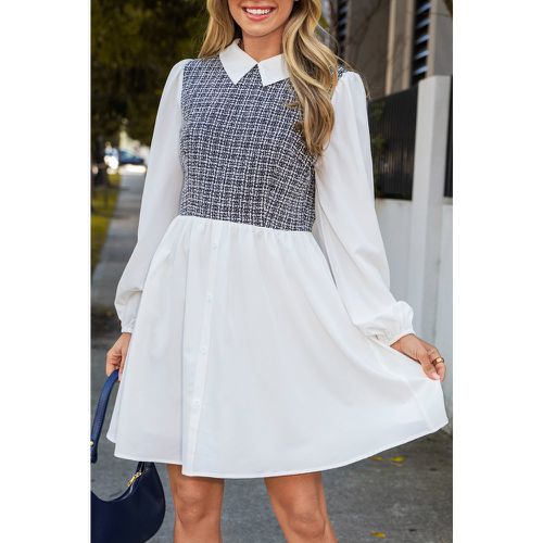 Robe chemise combinée à carreaux Glen - CUPSHE - Modalova