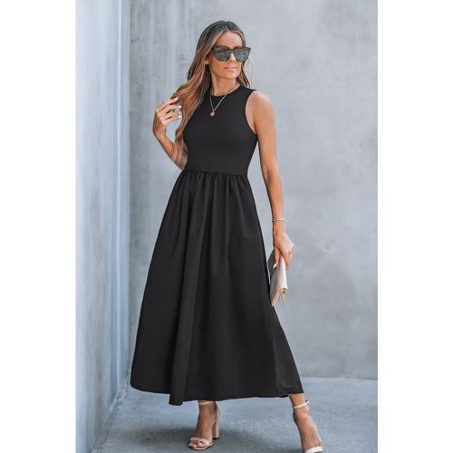 Robe longue en jersey à col rond sans manches - CUPSHE - Modalova