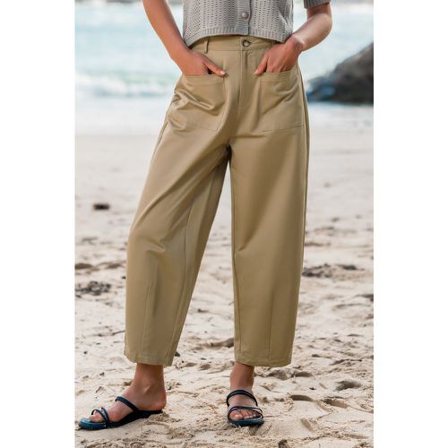 Pantalon en pur coton à taille basse et à jambes fuselées - CUPSHE - Modalova