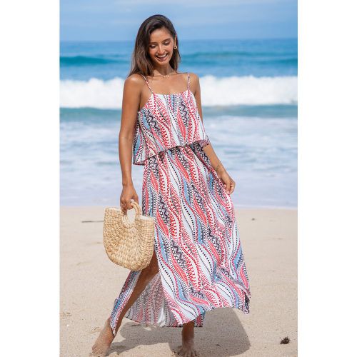 Robe maxi tissée avec corsage à volants boho - CUPSHE - Modalova