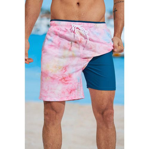 Short de plage à cordon de serrage tie dye - CUPSHE - Modalova