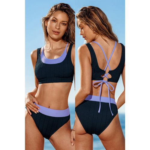 Bikini sportif superposé et bas standard - CUPSHE - Modalova