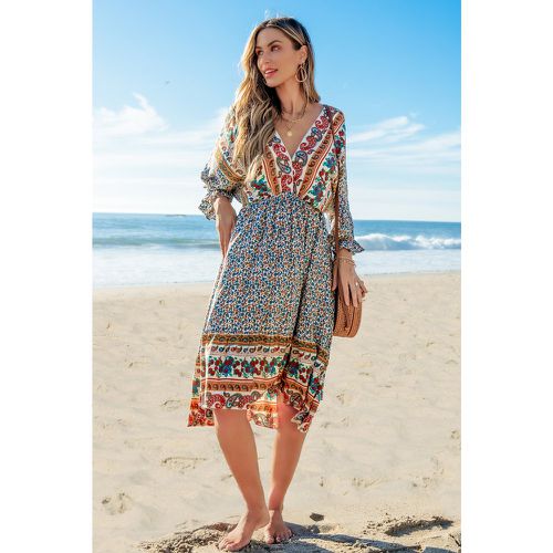 Robe boho à col en V et demi-manches - CUPSHE - Modalova