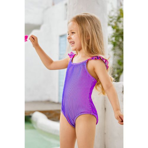 Maillot de bain une pièce à col scoop et à volants pour fille - CUPSHE - Modalova