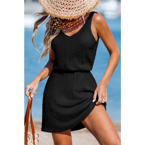 Robe cover up courte col V sans manches - CUPSHE - Modalova