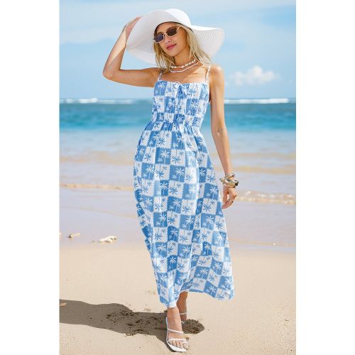 Robe longue tropicale col carré sans manche - CUPSHE - Modalova