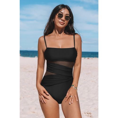 Maillot de bain une pièce ventre plat col carré - CUPSHE - Modalova