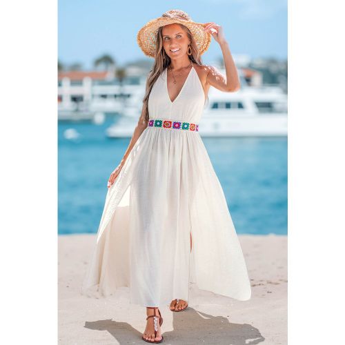 Robe cover up col V sans manches - CUPSHE - Modalova