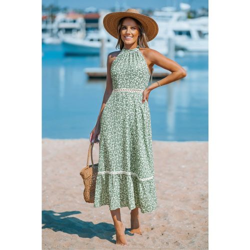 Robe ornée col haut sans manches - CUPSHE - Modalova