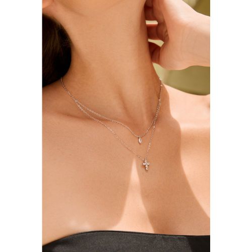 Collier argenté avec pendentif - CUPSHE - Modalova