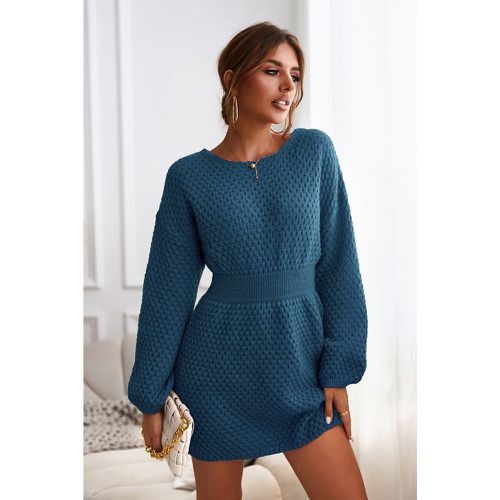 Robe pull mini en tricot texturé à col rond - CUPSHE - Modalova