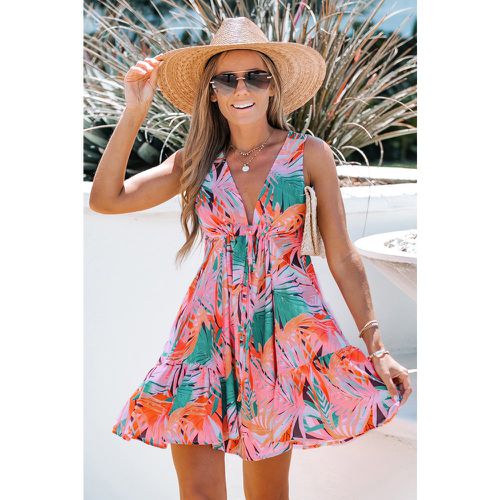 Robe fluide à imprimé feuilles tropicales - CUPSHE - Modalova