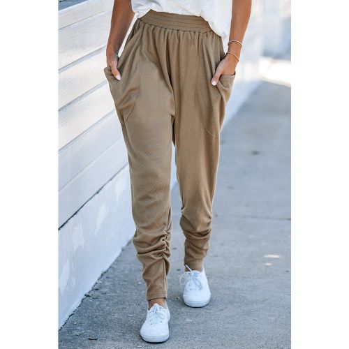 Pantalon taille haute texturé - CUPSHE - Modalova