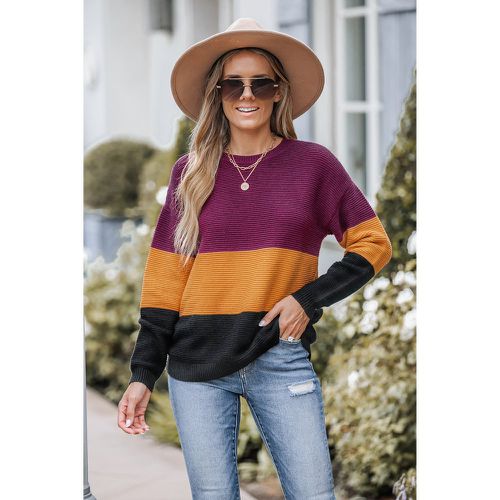 Pull à rayures et bloc de couleur - CUPSHE - Modalova