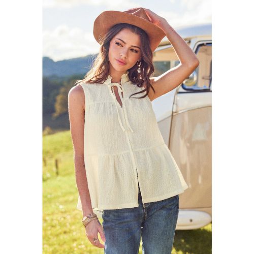 Blouse sans manches à col fendu - CUPSHE - Modalova