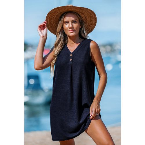 Robe courte sans manches en jersey à col en V - CUPSHE - Modalova