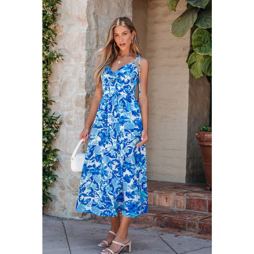 Robe à bretelles maxi florale à imprimé - CUPSHE - Modalova