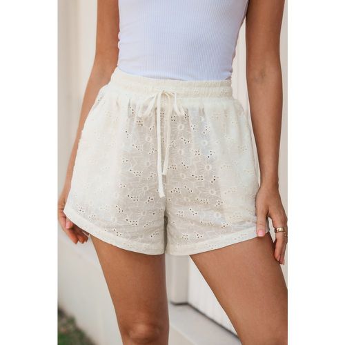 Short à jambes larges avec œillets en coton - CUPSHE - Modalova