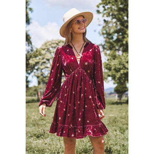 Robe courte à manches blouson en velours - CUPSHE - Modalova