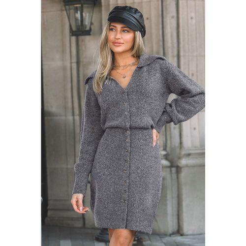 Robe pull grise à taille cintrée - CUPSHE - Modalova