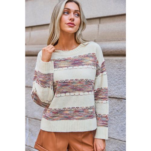 Pull à col rond et bloc de couleur - CUPSHE - Modalova