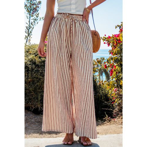 Pantalon à rayures avec jambe large - CUPSHE - Modalova