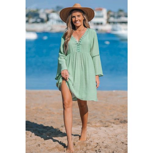 Robe cover up courte à col en V - CUPSHE - Modalova