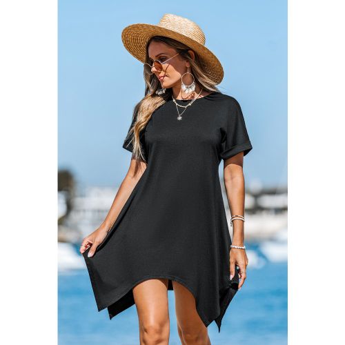 Robe courte noire col rond - CUPSHE - Modalova